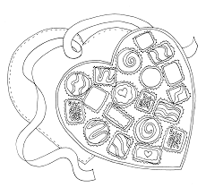 Valentine Chocolate Box Coloring Page Google Search Printable Valentines Coloring Pages Digi Stamps Valentine Coloring Pages