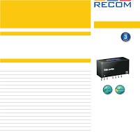 RS6 Series by Recom Power Datasheet | DigiKey