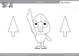 The bird is saving carl and russell from dogs. One Little Finger Coloring Pages Super Simple
