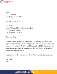 A letter to authority is similar to a letter of persuasion. Authorization Letter