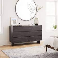 Brown loft queen solid wood platform configurable dresser set. Anton 6 Drawer Dresser Dark Brown
