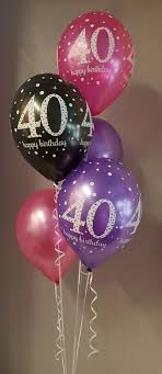 Get free quotes in minutes from reviewed, rated & trusted birthday balloon deliverers on airtasker. 40th Birthday Balloon Arrangement 40th Birthday Balloons Birthday Balloons Birthday Party Decorations