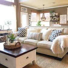 The neutral sofa prioritizes comfort and style with a simple form our modern farmhouse living room look features a mix of materials that make for a dynamic space. 10 Beautiful Rustic Farmhouse Decor Ideas