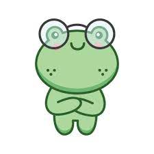 Cute Kawaii Nerd Frog, Nerd Froggy, Smart Frog, Smart Froggy Character  29216904 Vector Art at Vecteezy