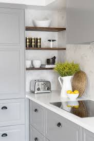 Though they will cost you more than basic wood shelving, the upgrade will become a worthy statement piece in your kitchen. 15 Ways To Maximize Your Extra Narrow Cooking Space