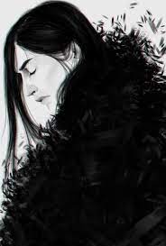 Lareine Black Hair Aesthetic Fantasy Art Men Side Portrait