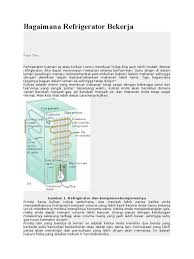 Suhu di dalam kulkas sebelum dihidupkan 28 derajat celcius. Bagaimana Refrigerator Bekerja