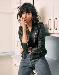 Staple The Woman Leather Jacket French Style Mode Rsvp Leather Jacket Sezane Leather Jackets Women