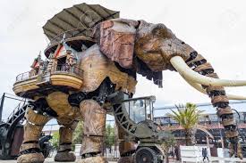 Discover the elephant in nantes in les machines de l'île. Nantes France May 3 2017 The Great Elephant Is Part Of The Machines Of The Isle Of Nantes Carrying Passengers In City Square In Nantes France Stock Photo Picture And Royalty