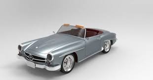 Mercedes Benz 190 Sl 3d Model Max C4d Obj 3ds Fbx Lwo Stl 3dexport Com By Zarko