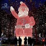 [Hot Item] Creative 3D Illusion LED Christmas Santa Claus Lamp Motif Light  Customized Illuminated Park Decoration