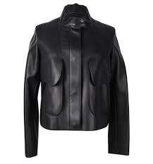 Hermes Jacket Black Layered Lambskin Leather Clou De Selle Snaps 38 8 New Black Layers Jackets Lambskin Jacket