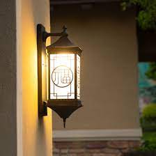 It comes with plastic diffuser and metal annodized structure with powder coating. Modern New Chinese Outdoor Wall Lamp Waterproof Courtyard Outdoor Terrace Balcony Outside Wall Light Wh Hr 68 China Solar Wall Light Emergency Light