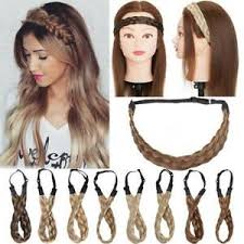 Cross the right piece over the. Wide Hair Plait Thick Chunky Braided Hairpiece Brown Headband Hairband 25 30cm Ebay