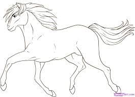 How To Draw A Running Horse Step By Step Farm Animals Animals Free Online Drawing Tutorial Added By Dawn J Horse Drawings Horse Sketch Easy Horse Drawing