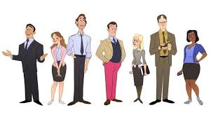 The Office Characters As Cartoons Fan Art The Office Characters Office Cartoon Office Artwork