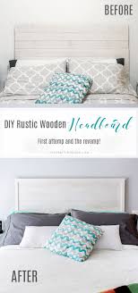 Okay, let's talk about this $10 headboard makeover. Diy Rustic Wooden Headboard The Crafting Nook