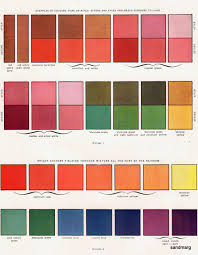1940s Colour Chart In 2019 Color Inspiration Color Colours