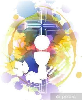 Stylized Eucharistic Symbols, AI generated