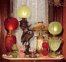 Antique Victorian 19th Century Lighting Lamps