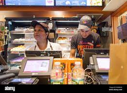Dunkin' Donuts store 316 W 34th St, New York City, United States of America  Stock Photo - Alamy