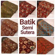 Bahan kain batik halus semi sutra motif daun ketela semi sutra meteran kain murah. Kain Batik Semi Sutra Batik Sutra Halus Termurah Shopee Indonesia