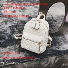 Channel model tas wanita terbaru memberikan informasi seputar model tas wanita, harga, dan update model tas cantik terbaru. Jual Tas Backpack Mini Smk22474 Rice Tas Punggung Kecil Wanita Putih Batam Kota Batam Tas Branded Terbaru Tokopedia