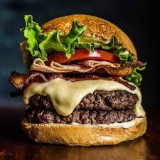 Hot Brown Burgers With Mornay Smoked Turkey And Bourbon Brown Sugar Bacon Gourmet Burgers Food Eat