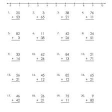 Print these free worksheets that focus on multiplying double digit numbers. Math Handouts Double Digit Addition Without Regrouping