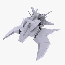 3d 6 Alien Spacecrafts Model Alien Spacecraft Low Poly Art Spacecraft