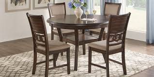 Brookgate Brown Cherry 5 Pc Round Dining Set Dining Room Sets Round Dining Set Rooms To Go Furniture