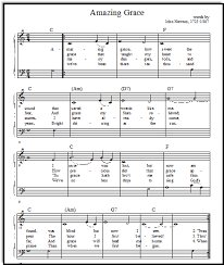 Piano notes, fingerings, and words are provided for beginning pianists. Free Printable Music Sheets Amazing Grace Solos And Duet For Piano