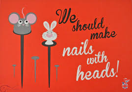 Postkarte We Should Make Nails With Heads Denglisch Spruche Postkarten Spruche Denglisch