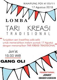 Sn.3 jurusan sendratasik, fakultas seni pertunjukan, institut seni indonesia yogyakarta Poster Lomba Tari Kreasi Tradisional Penari Desain Seni
