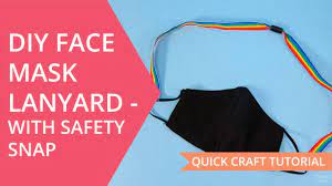 These Diy Face Mask Lanyards Are Perfect To Keep Face Masks On Your Person Add A Name In Iron On For A Personalized Mask Lany Diy Face Mask Face Mask Diy Face
