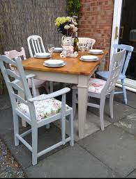 Refurbished Kitchen Table Mismatch Chairs Refurbished Kitchen Tables Painting Kitchen Chairs Refurbished Dining Tables