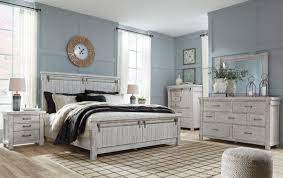 East west furnitur pandora queen size bedroom set (piece option). Brashland 6 Piece Panel Bedroom Set
