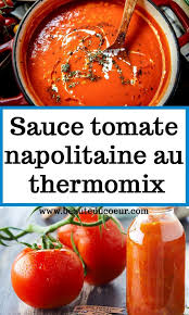 Sauce Tomate Napolitaine Au Thermomix En 2020 Recettes De Cuisine Idee Recette Thermomix Sauce Tomate