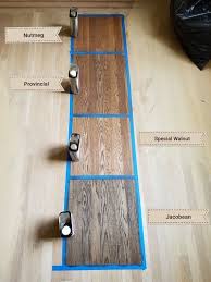 All Wood Floors Are Protected By A Clear Coating That Eventually Becomes Scratched Scuffed And Du Wood Floor Colors Wood Floor Stain Colors Floor Stain Colors