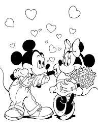 Disney minnie mouse valentines coloring pages (image info: Mickey Mouse Valentine S Day Coloring Pages Novocom Top
