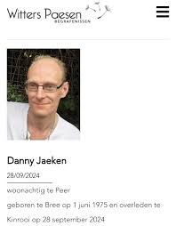 Danny Jaeken °01 juni 1975 +28 september 2024