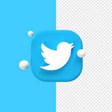 Available in png and svg formats. Weisses Logo Der Twitter 3d Ellipse Premium Psd Datei