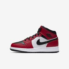Air Jordan 1 Mid Big Kids Shoe Black In 2020 Nike Shoes Girls Jordan Shoes Girls All Nike Shoes