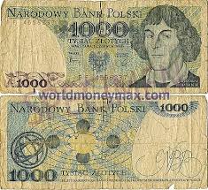 Worldmoneymax Com Poland 1000 Zloty 1982 Banknote Tysiac Zlotych Narodowy Bank Polski Tysiac Zlotych Warszawa Money Notes Bank Notes Vintage World Maps