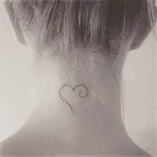 Open Heart Neck Tattoo Back Of Neck Tattoo Neck Tattoo Ideas