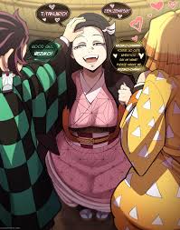 blackwhiplash - nezuko and the boys