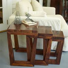 Arvada 21 Rectangle Nesting Tables Set Of 3 In Brown Dekor Mobilya Tasarimi Mobilya