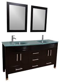 Eclife white bathroom vanity cabinet and sink units modern stand pedestal with square white ceramic vessel sink, chrome bathroom solid brass faucet eclife 60 bathroom vanity sink combo white w/side cabinet vanity clear round tempered glass vessel sink & 1.5 gpm water. Wholesale Direct Unlimited Bathroom Vanities 63 Double Sink Modern Contemporary Bathroom Vanity