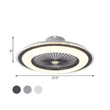 We offer an expansive selection of ceiling fans with lights that will work inside your home as well as outdoor models to go outside on your patio or sunroom. Acrylic Circular Semi Semi Flush Mount Modernism Bedroom 5 Blades Led Ceiling Fan Light In Dark Coffee 23 5 Ceiling Fan With Light Led Ceiling Fan Fan Light