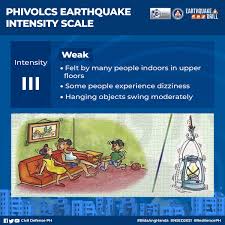 Phivolcs earthquake bulletins of latest seismic events in the philippines are listed below. Civil Defense Ph On Twitter Look Intensity Scale Provides Measurement Of How An Earthquake Was Felt Based On Its Impact To People Objects And Structures In The Surroundings Know Here The Earthquake